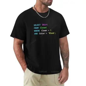 Забавный дизайн SQL для SQL-программистов, администраторов баз данных и DB-футболок, милые топы, винтажная одежда, мужские футболки
