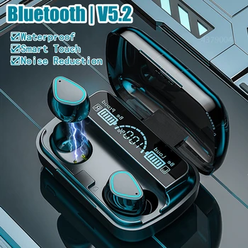 2023 Новые беспроводные наушники TWS Bluetooth 5.2, гарнитура Smart Touch Call, водонепроницаемые наушники с шумоподавлением для всех смартфонов