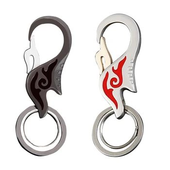 F1FD Double для кольца для ключей, огнеупорные брелки, защита от потери, для брелоков для брюк, джинсов Tro