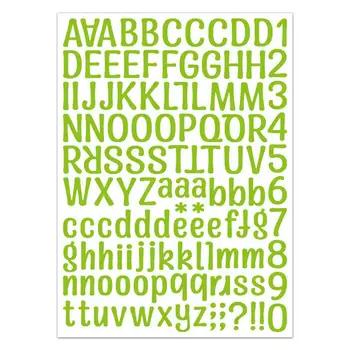 12 Листов удобных наклеек с буквами Без запаха, наклейки с алфавитом 