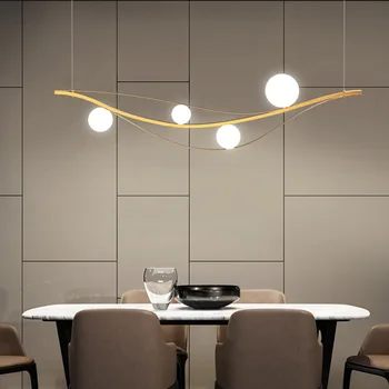 Современный минималистичный стеклянный шар с абажуром золотые светильники Скандинавское внутреннее освещение кухня офис бар ресторан люстра