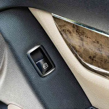 4шт Кнопка Включения Замка Памяти Автомобильного Дверного Сиденья Наклейки Накладка Крышки для Mercedes Benz C E Class GLK GL ML W204 Аксессуары