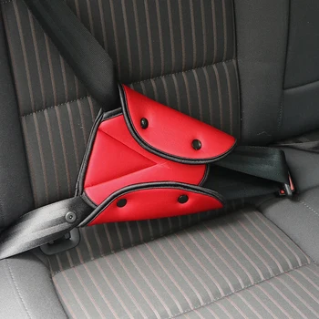Универсальный автомобильный безопасный чехол для ремня безопасности, Мягкий Регулируемый треугольный позиционер, защита от шеи, детский плечевой чехол для безопасности детей