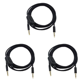 Портативный кабель для наушников длиной 3X2 м, Аудиокабель для Logitech GPRO X G233 G433, Наушники, Аксессуары для гарнитуры
