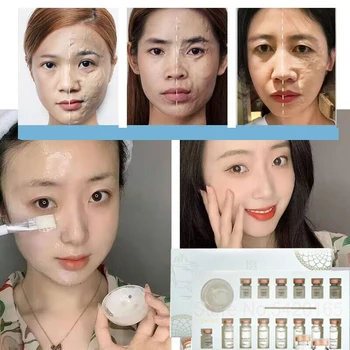 Чудо-маска для лица с гиалуроновой кислотой, Корейский крем для ухода за кожей, Пептидная эссенция для макияжа, 3D Ремонтный набор для борьбы с морщинами и старением