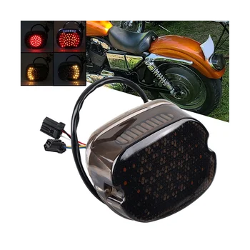 Мотоциклетный Светодиодный Тормозной Задний Фонарь Со Встроенным Сигналом Поворота для Harley Sportster Dyna