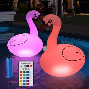 Плавающие светильники для бассейна Swan RGB с регулируемой яркостью, солнечные светильники для бассейна Swan для свадебного декора во дворе у бассейна