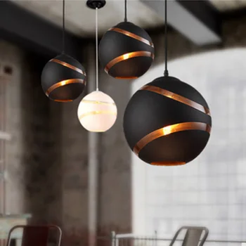 Круглые подвесные светильники E27 Персонализированный Креативный декор Кафе Бара ресторана Освещение детской комнаты в скандинавском стиле Подвесные светильники