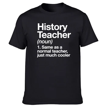 Забавные футболки с изображением учителя истории, графическая хлопковая уличная одежда, Футболка Harajuku с коротким рукавом и круглым вырезом, мужская одежда