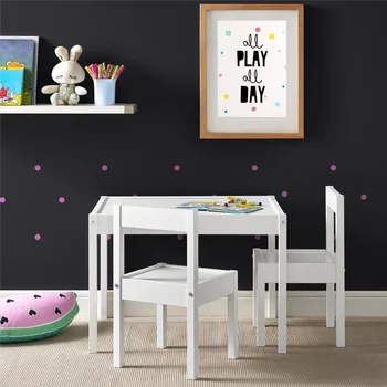 Детский стол и стул из 3 предметов, белый