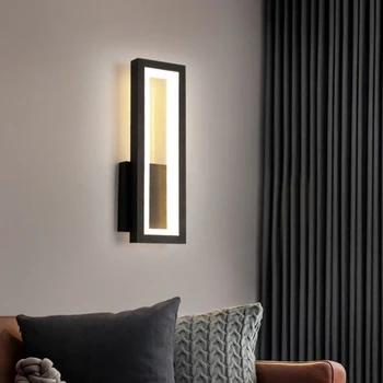 Современные светодиодные минималистичные настенные светильники Домашний декор Простой настенный светильник для гостиной спальни Прикроватные светильники для прохода