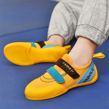 Качественная профессиональная обувь для тренировок по скалолазанию, боулдерингу, молодежные детские противоскользящие кроссовки для скалолазания, детские кроссовки для боулдеринга,
