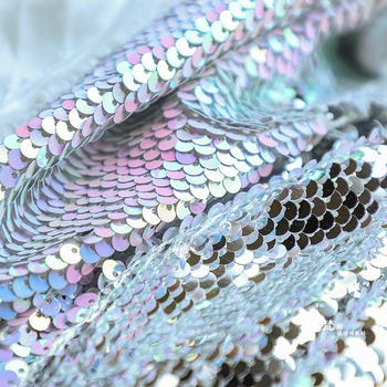 двусторонняя текстура металлического войлока, мелкие блестки, ткань, рыбья чешуя, платье для латиноамериканских танцев от yard Mermaid Style