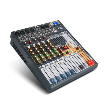 Debra Audio EVA6 6-канальный мини-цифровой DJ аудиомикшер с фейдером BT4.2 с эффектом реверберации 16DSP 48V для записи на ПК, микширование диапазонов