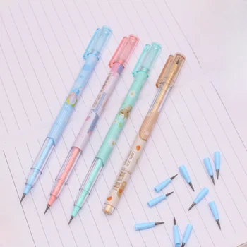 4шт многоголовочных карандашей без заточки Детские канцелярские принадлежности HB Lead, пишущие ручки для студентов, школьные письменные принадлежности для студентов