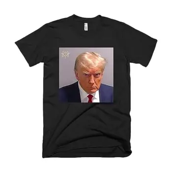 Футболка Trump 2023 Mugshot Забавная И Креативная Футболка Trump Mugshot Trump 2023 Mugshot Рубашки Для Взрослых Молодежный Подарок Trump Cos