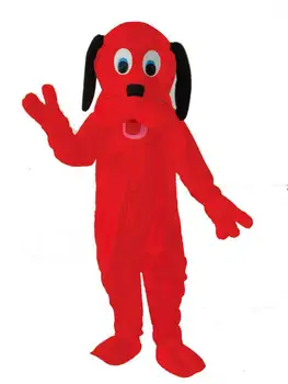НОВОЕ ПОСТУПЛЕНИЕ, собака красный Взрослый Размер мультфильм Костюм Талисмана Маскарадный Костюм Животного костюм талисмана бесплатная доставка