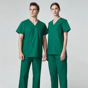 Высококачественная одежда для ручной стирки эластичный быстросохнущий раздельный костюм из чистого хлопка одежда для ручной стирки врача хирургический комбинезон