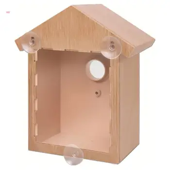 Птичье гнездо для разведения, гнезда для инкубационного домика с насестными присосками, которые легко крепятся на окно и дверь.
