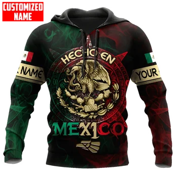 Персонализированный Мексиканский Календарь Ацтеков Hecho С 3D принтом, модные Мужские толстовки, пуловер Унисекс на молнии, повседневная куртка, Спортивные костюмы TDD127