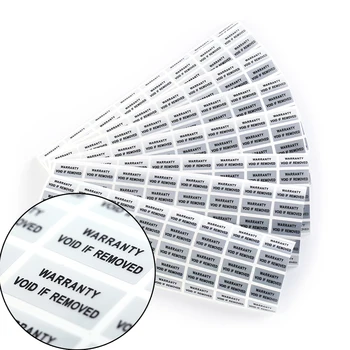 100шт Гарантийная защитная наклейка 2 * 1 см, защищенная от несанкционированного доступа, наклейки с недействительными этикетками, Одноразовая защитная пломба, наклейка для защиты от подделки
