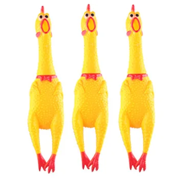 Игрушка для собак, кричащий цыпленок, игрушка для детей или взрослых, желтый цыпленок, Пищащая игрушка