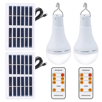 1 комплект перезаряжаемых энергетических ламп Лампа для кемпинга Солнечная палатка лампа с дистанционным управлением для внутреннего и наружного использования