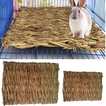 Коврик для жевания травы для кролика, мелкое животное, Хомяк, Морская свинка, клетка, кровать, коврик для дома