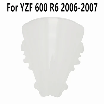Черное прозрачное ветровое стекло для Yamaha R6 2006-2007, высококачественное ветровое стекло, универсальная посадка YZF 600 Wind Deflectore