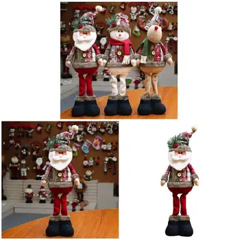 Новый Год Рождество Большие Куклы Санта Снеговик Лось Олень Домашний Декор Окна