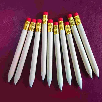 60 шт. Деревянные карандаши с ластиком, короткие карандаши, карманные карандаши для гольфа, Короткий деревянный карандаш