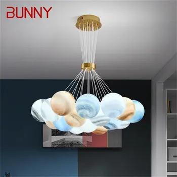 Креативные подвесные светильники BUNNY, современные светодиодные красочные лампы с воздушными шарами, светильники для домашней столовой, гостиной