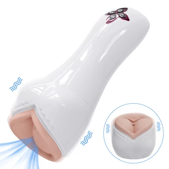 Автоматический мужской мастурбатор с вибрационным сосанием, имитирующий мастурбационную чашку, вагина для минета, Отделяемые товары для взрослых, секс-игрушка для мужчин