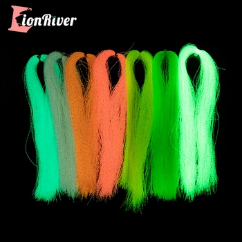 Lionriver 7 Цветов Рыболовная Светящаяся Голографическая Мишура Джиг-Крючок Для Изготовления Приманки/Материал Для Завязывания Мух Golwing Crystal Flash Strings