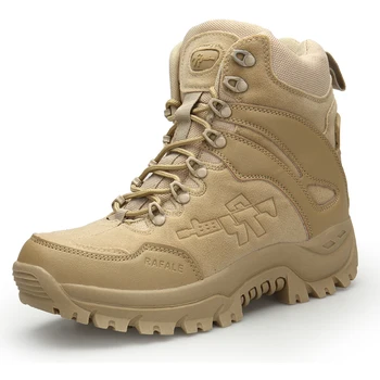 Повседневные мужские кожаные ботинки в стиле милитари высокого качества от бренда Special Force, тактические мужские ботинки для боя в пустыне, уличная обувь, ботильоны