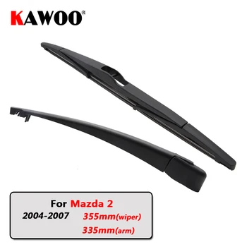 Щетка заднего стеклоочистителя KAWOO, рычаг стеклоочистителя заднего стекла для Mazda 2 хэтчбек (2004-2007), 355-мм автоматическая щетка для лобового стекла