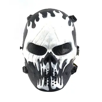 X6HD Хэллоуин Страйкбол пейнтбол полнолицевая защитная маска с черепом и скелетом для CS Wargame Tactical Military