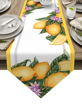 Летние скатерти Lemon Art, кухонные обеденные скатерти, украшение стола для свадебной вечеринки, скатерть для стола