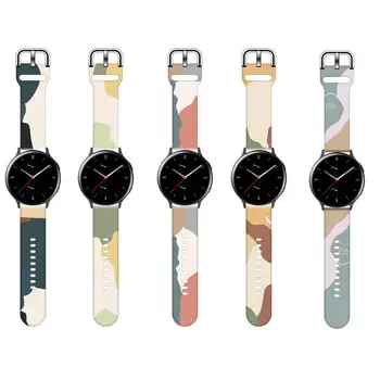 Смарт-Часы Ремень Morandi Пэчворк Силиконовый 22 мм Ремешок на Запястье Ремешок для Часов Смарт-Аксессуары для Samsung Watch для Huawei gt2