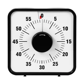 Таймер видения 60-минутный хронометраж Подставка для задних ног Часы обратного отсчета Кухонный таймер выпечки для классных комнат или собраний