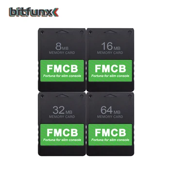Бесплатная карта памяти McBoot от Bitfunx Fortuna FMCB для игровой консоли Sony Playstation 2 PS2 Slim
